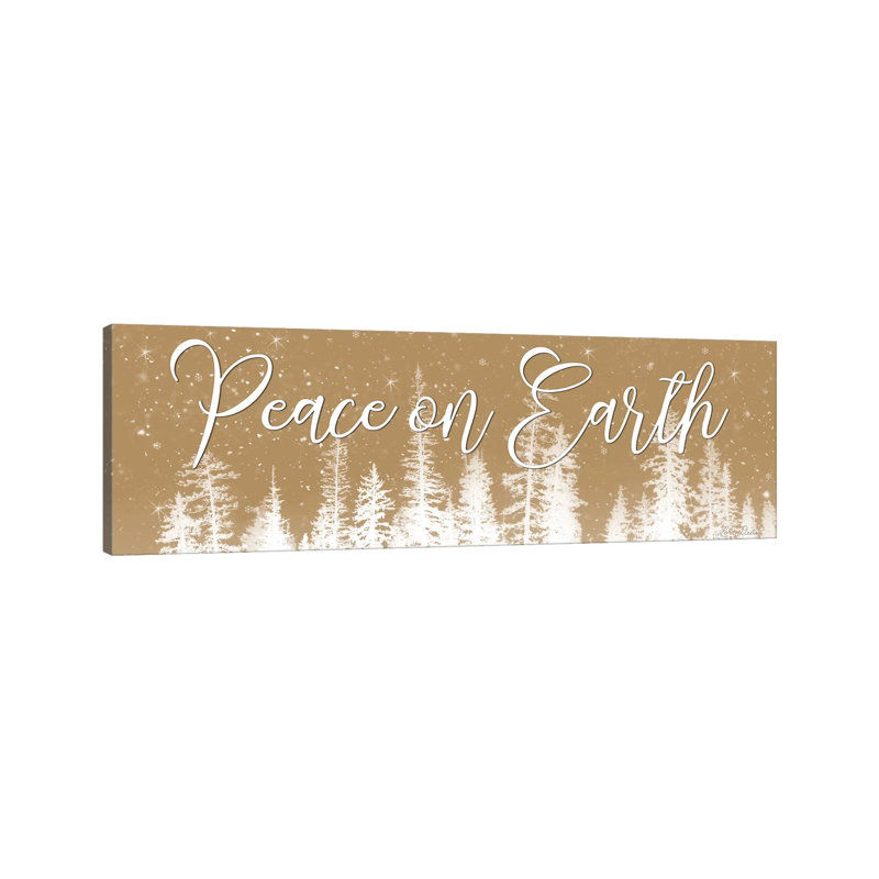 Peace On Earth by Lori Deiter - Panoramic Print on Canvas, Wrapped Canvas, 30.48cm H x 91.44cm W x 3.81cm D