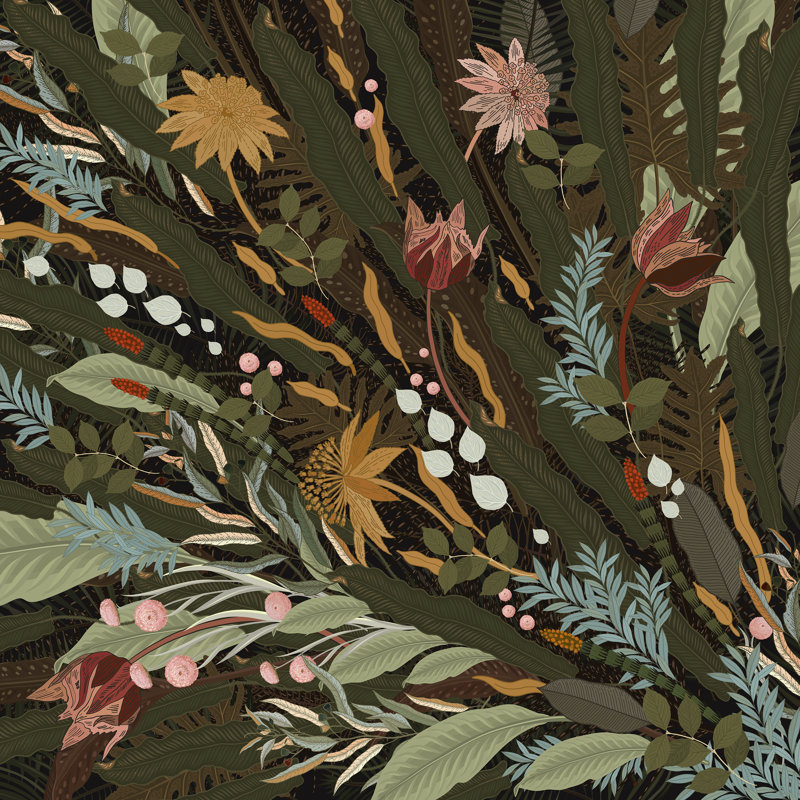 Biophilia Desiree - impression, H 20 po x l 20 po, Non, Toile tendue