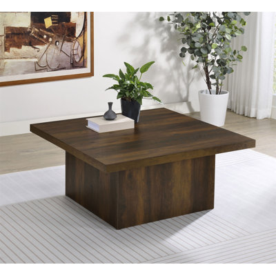 Table basse carrée en bois d'ingénierie