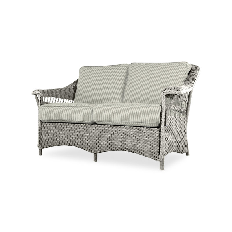 Nantucket Outdoor 2 - Seat Loveseat, Loveboat Mint, Pewter