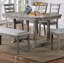 Siège de table de salle à manger en tissu de style rustique-142678690
