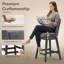 Tabouret de bar pivotant vintage avec pieds en bois massif-1324454775