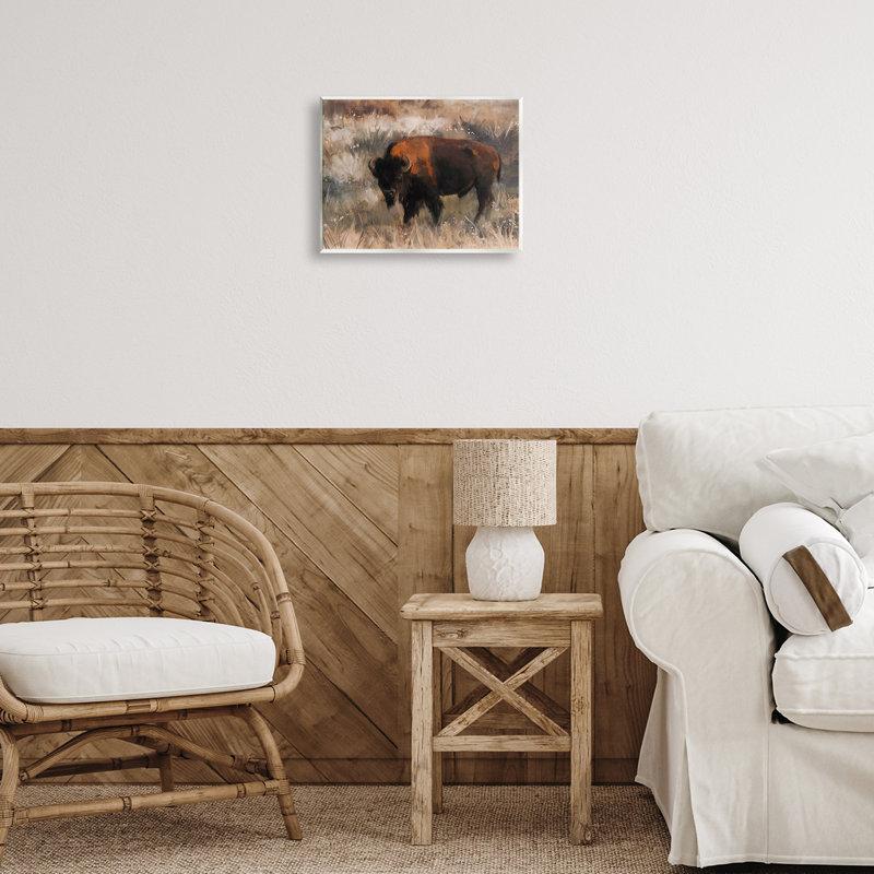 Art mural traditionnel "Bison Range" par Nina Blue