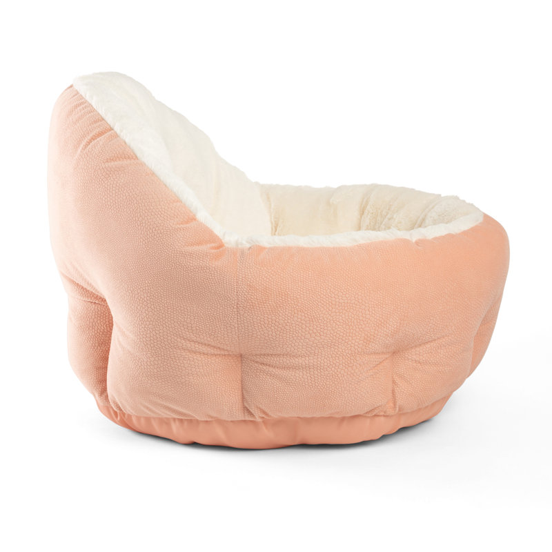 Lit pour chien Ilan Best Friends par Sheri OrthoComfort, Surdimensionné (l 24 po x P 24 po x H 13,5 po), Ros