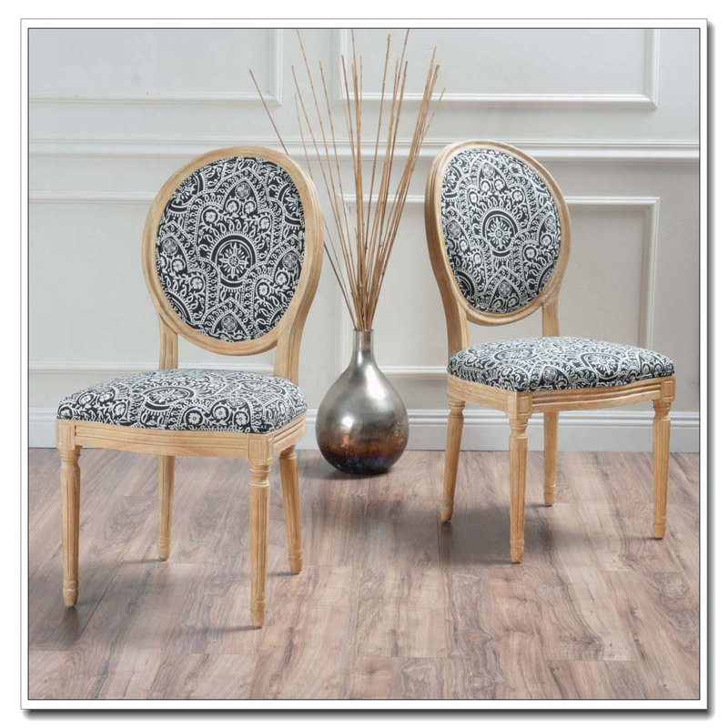 Ensemble de chaises de salle à manger, Noir blanc