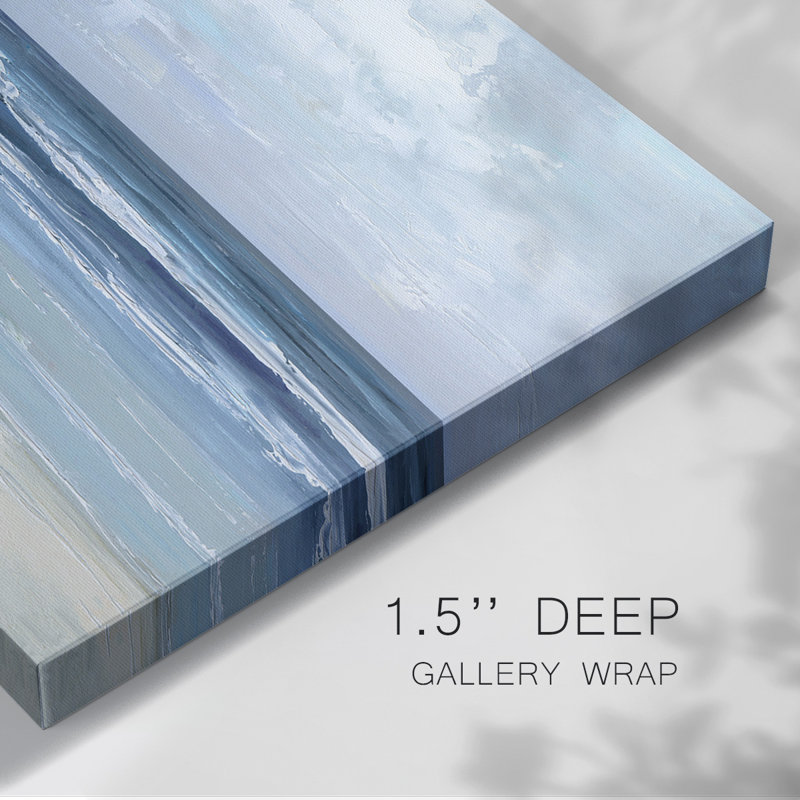Plage trio sur toile tendue, H 12 po x l 18 po