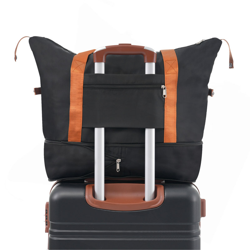 Ensembles de valises avec sacs Hardshell Valise légère à roulettes doubles avec verrou TSA, valise simple 24 po, 24 po