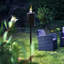 Harbour Housewares - 12x Garden Flame Torches - Metal Barrel Design-1398212649