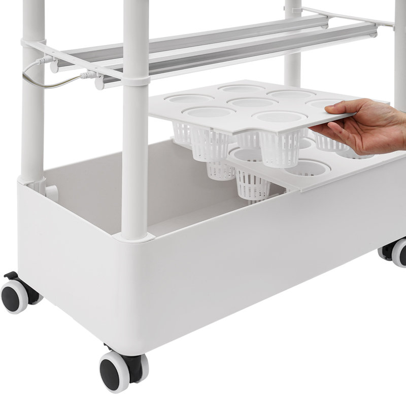 2-Tier 28-Hole Hydroponic Growing Kit With Light