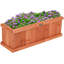 Boîte à fleurs en bois Ivaan-1017943723