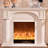 Solid Wood Electric Fireplace-2084817730