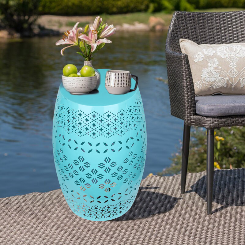 Table d'appoint ronde 12,25 po Astraea, Blue