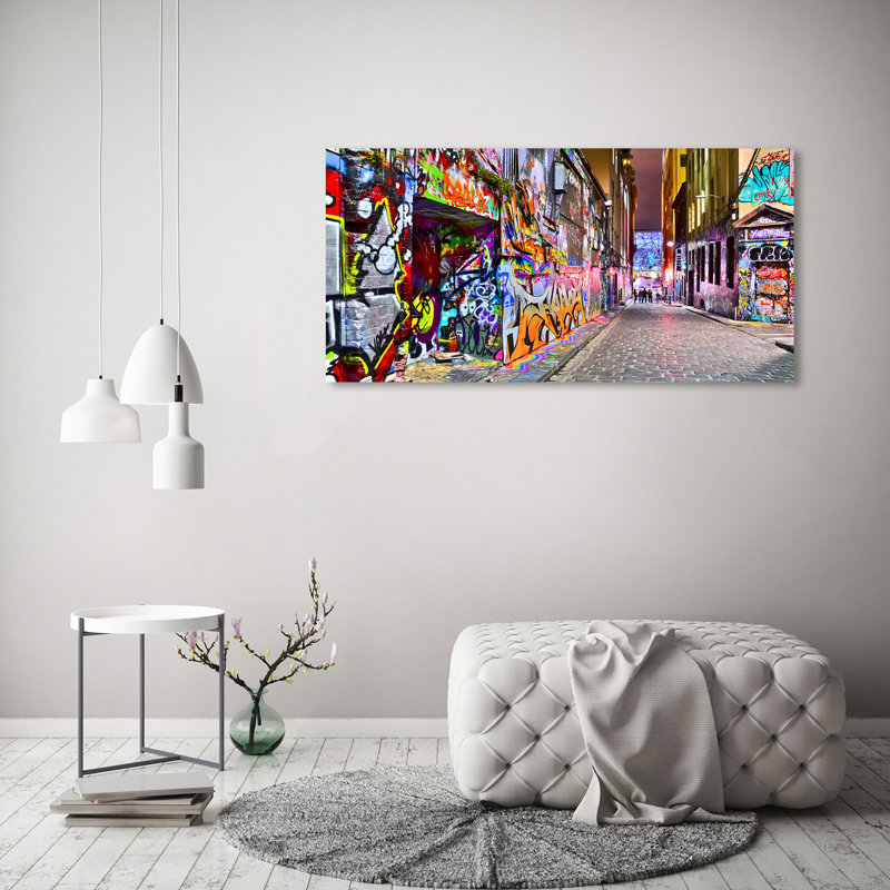 Colourful Graffiti - Wrapped Canvas Print