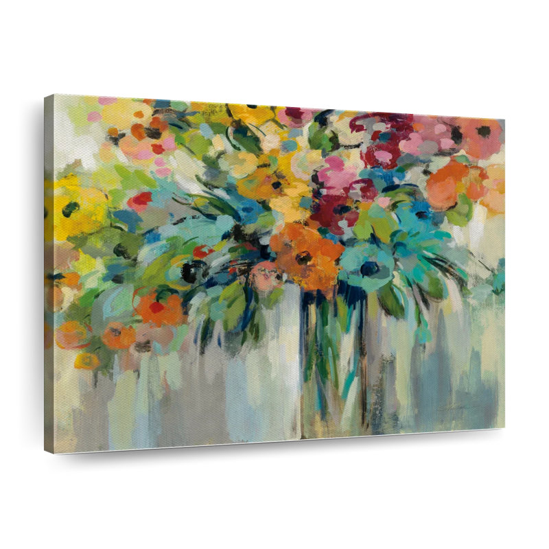 " Cloud Of Flowers ", 8" H x 10" W x 1" D