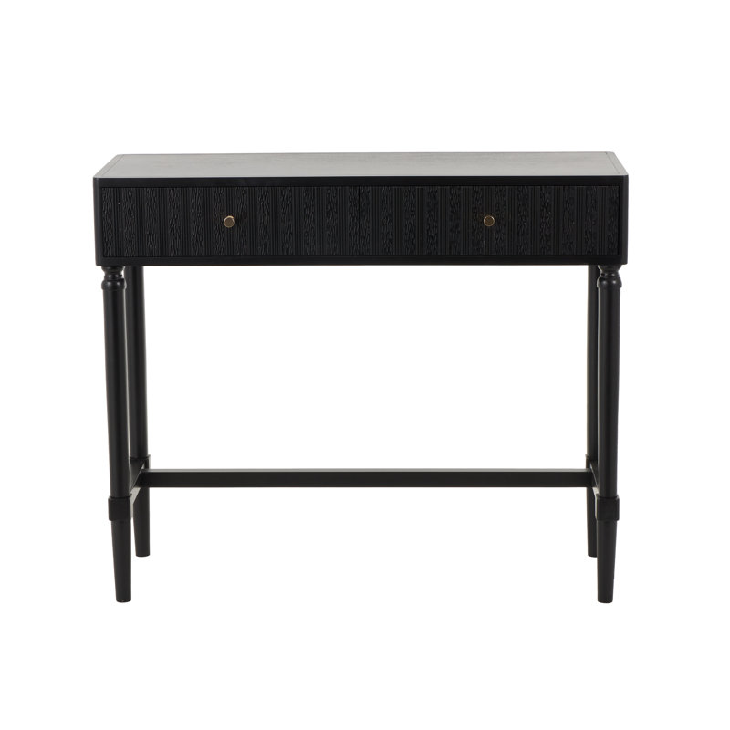 Alcott Hill® Cole And Grey Wood Handmade 2 Drawer Living Room Black ...