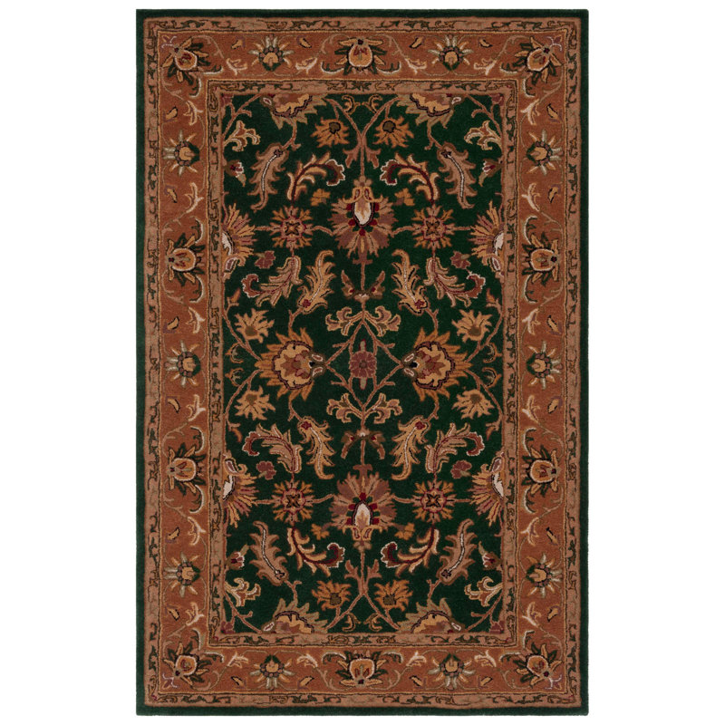 Tressler Hand Tufted Wool Oriental Rug, Rectangle 5' x 8'
