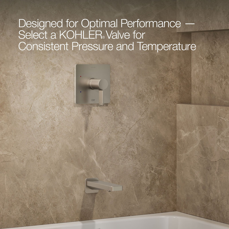 Parallel Bath and Shower Trim Set, Vibrant Brushed Nickel