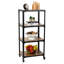 Mind Reader Bar Cart, Rolling Cart, Microwave Stand, Utility Cart, 17.85"L x 12"W x 39"H