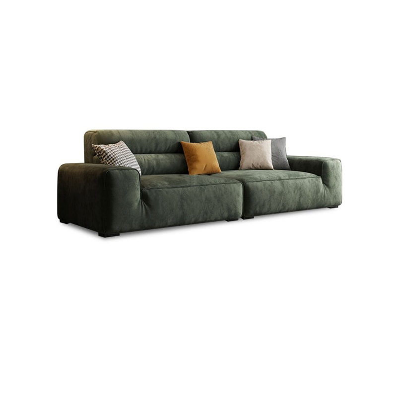Causeuse-coussin modulaire verte 100% polyester