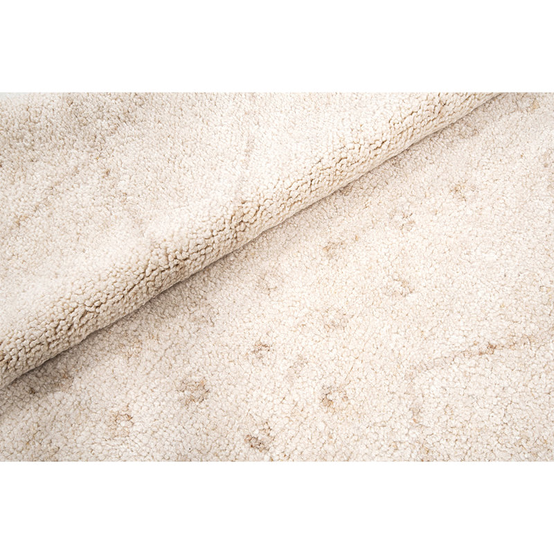 Wool Oriental Area Rug in Ivory, Rectangle 8' x 10'