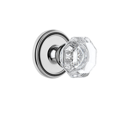 Grandeur Soleil Rosette Passage with Chambord Crystal Door Knob