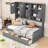 2 Drawers Wood Daybed with Shelves-2057843860-2057843861