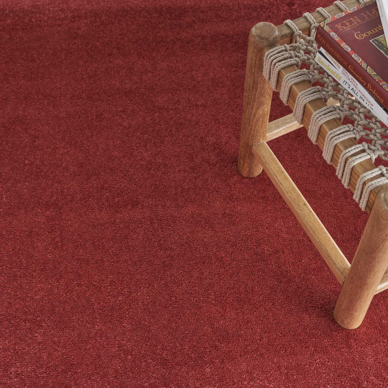 Tapis intérieur / extérieur rouge Mullican Sandy, Carré 7 pi