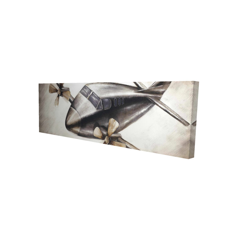 Airplane in Full Flight Canvas | Aviation Man Cave Decor