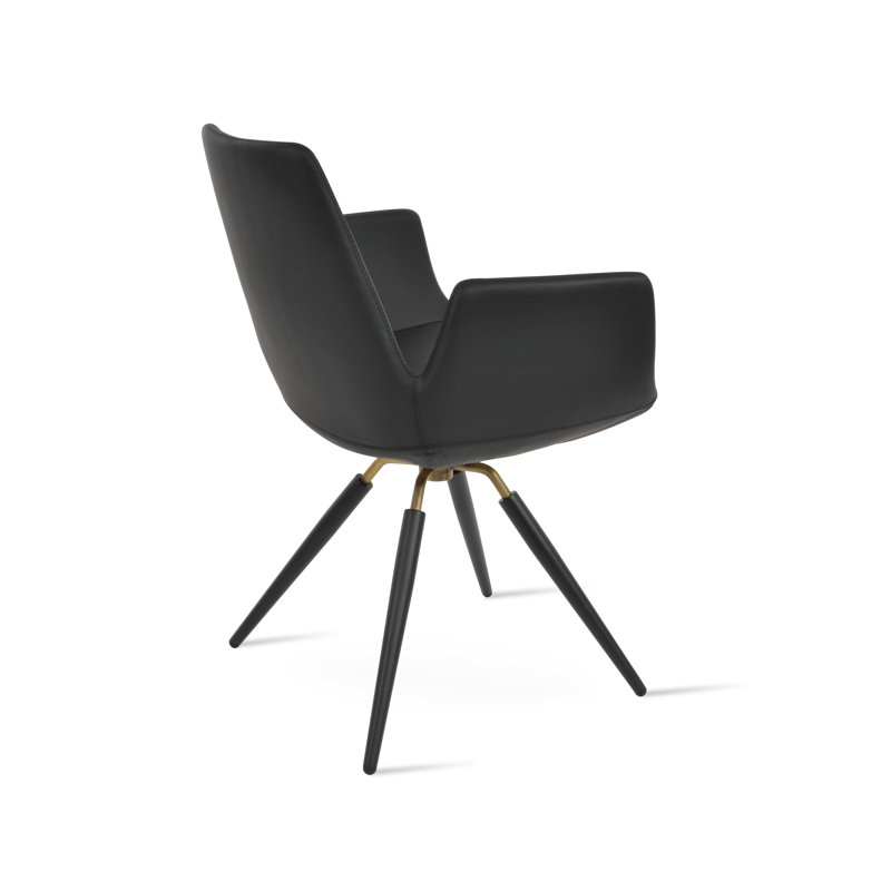 Fauteuil pivotant Eiffel, Noir, Noir