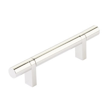 Select Cabinet Pull Bar / Handle Pull, 3.5", Polished Nickel