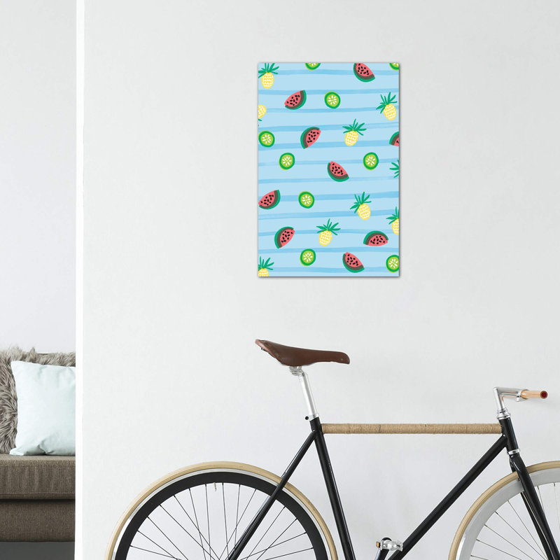 «On Island Iime» par Jessica Bruggink - impression, Pas de tapis, H 60 po x l 40po x P 1,5 po, Toile tendue