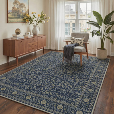 Tapis bleu / vert Allendale Aria