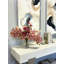 Orchids, Magnolia and Pampas Arranged in Glass Vase
