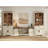 Laziza Farmhouse Entertainment Center With Bookshelf For Tvs Up To 75",Mid Century Modern TV Stand With 73"H Tall 5-Tier Bookcase With Open Storage And Barn Doors For Living Room,Bedroom,-123627540-114239056