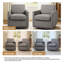 Fauteuil rembourré pivotant-1417438255