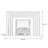 Gray Solid Wood Electric Fireplace-467549049-467549028
