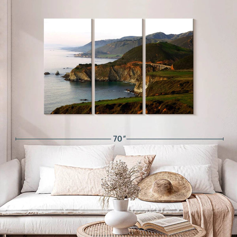 Gillard Big Sur Cliffs, 32" H x 50" W