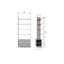 200cm H x 79.6cm W Standard Bookcase