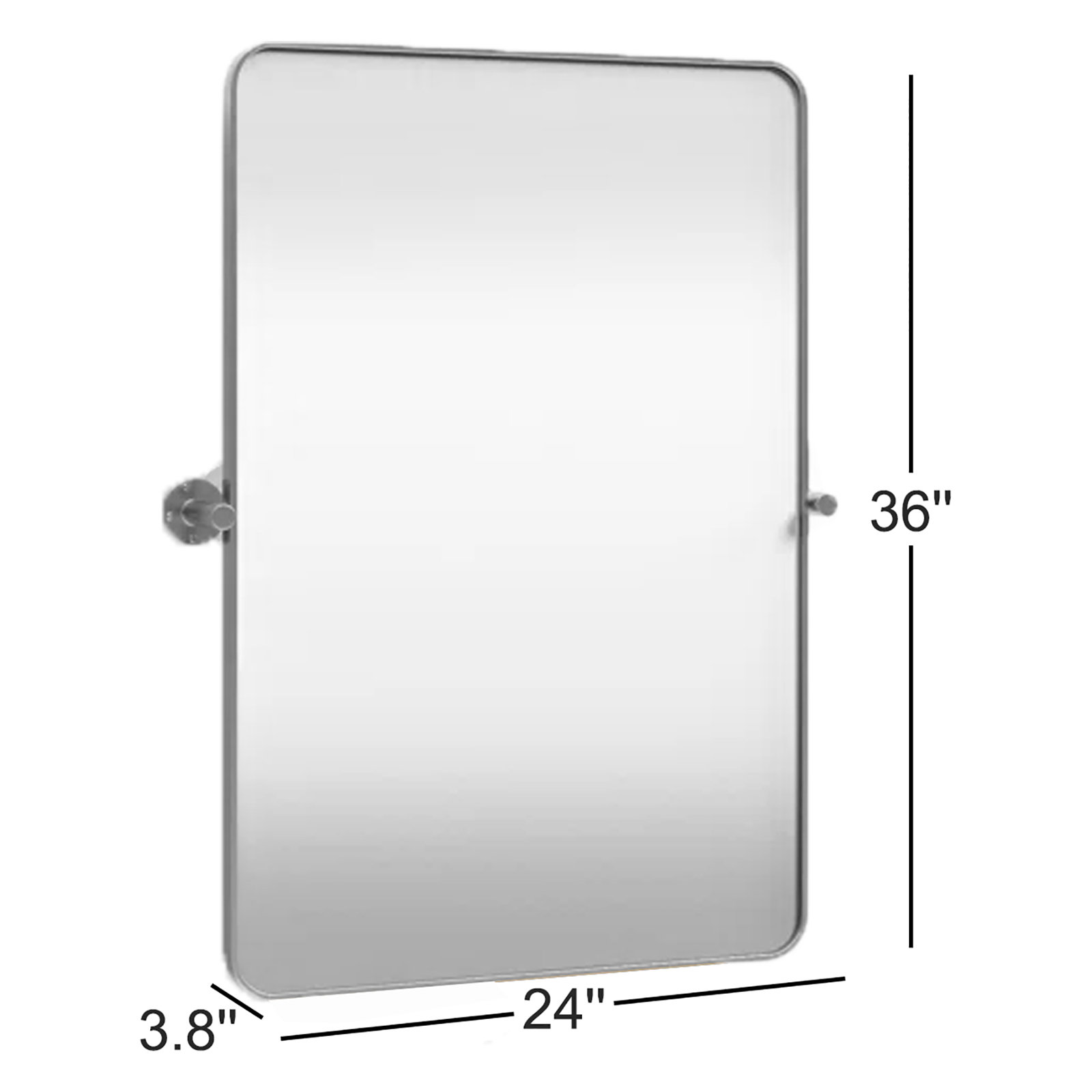Evvie Metal Rectangle Mirror, Gold