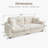 Cottone Faux Fur Upholstered Sofa Couch For Small Space-987323424