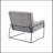 Lopardo Waiting Room Chair with Metal Frame-1640352615