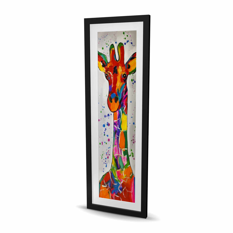 Imprimé abstrait girafe colorée | Décoration intérieure contemporaine