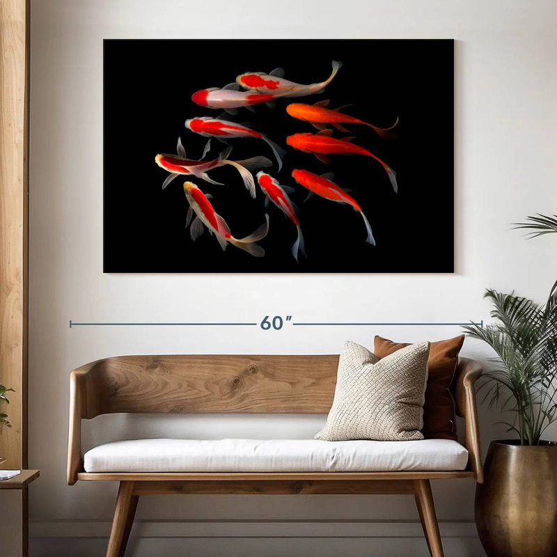 Crowle Huddling Koi Fish, 34" H x 51" W