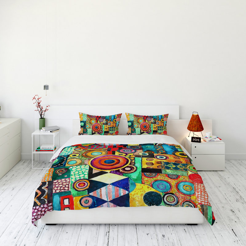 Modern & Contemporary Duvet Cover, King Duvet Cover + 2 King Shams