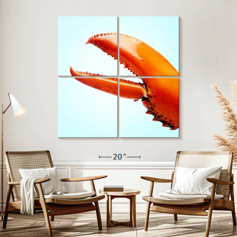 Brampt Red Lobster Claw, 57" H x 57" W