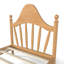 Lit plateforme simple en bois massif avec tête de lit courbée, structure de lit en pin, support à lattes, aucun sommier tapissier, conception à profil bas, naturel-1922539072-1922539074
