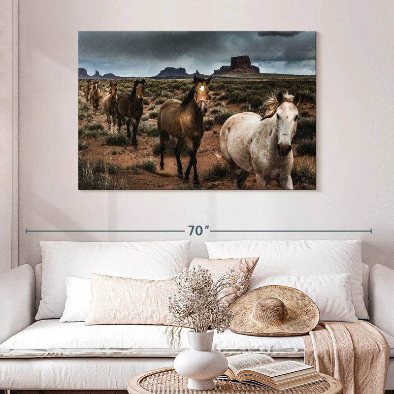 Brampt Mighty Monument Valley Horses, H 32 po x l 48 po