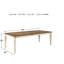 Azil Solid Wood Base Dining Table