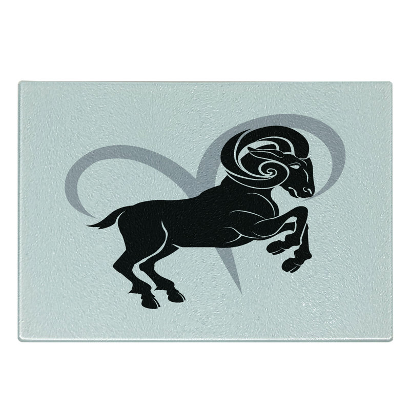 Silhouette de bélier Ambesonne Zodiac Aries
