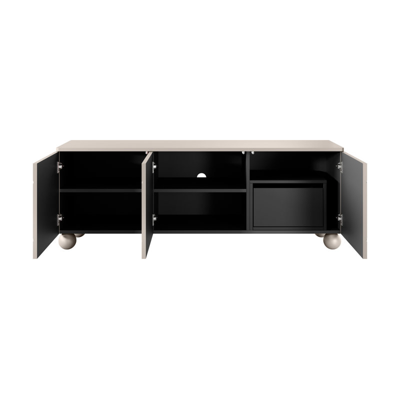 Frith Unfinished TV Stand for TVs up to 55", Cashmere